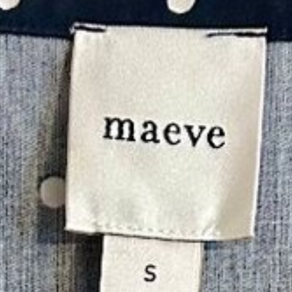 Maeve Navy Polka Dot Midi Dress - Picture 4 of 4